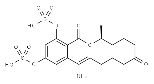 Zearalenone Disulfate DiaMMoniuM Salt Structure