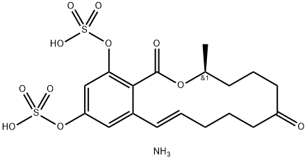 Zearalenone Disulfate DiaMMoniuM Salt Structure