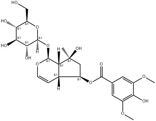 6-O-丁香酰筋骨草醇, 144049-72-9, 结构式
