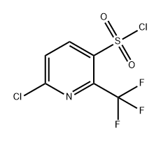 6-chloro-2-(trifluoromethyl)pyridine-3-sulfonyl 
chloride Structure