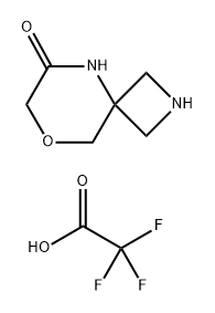 8-oxa-2,5-diazaspiro[3.5]nonan-6-one, trifluoroacetic acid Structure