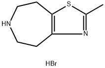 2-甲基-5,6,7,8-四氢-4H-噻唑并[4,5-D]氮杂氢溴酸盐 结构式