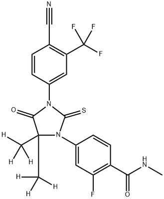 [2H6]-恩杂鲁胺,1443331-94-9,结构式