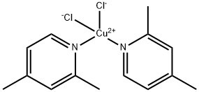 bis(2,4-dimethylpyridinio)dichlorocuprate(II) 结构式
