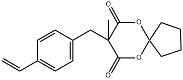 8-[(4-Ethenylphenyl)methyl]-8-methyl-6,10-dioxaspiro[4.5]decane-7,9-dione Structure