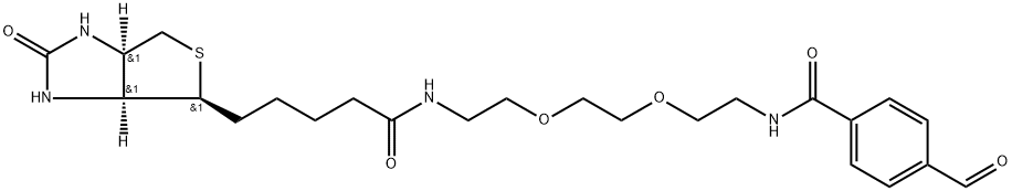 Biotin-PEG2-aldehyde 化学構造式