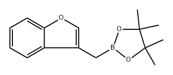 2-(苯并呋喃-3-基甲基)-4,4,5,5-四甲基-1,3,2-二氧硼烷,1444010-79-0,结构式