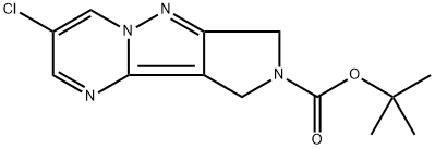 6-chloro-1H,3H-2,4,7a,8-tetraaza-cyclopenta[a]indene-2-carboxylic acid tert-butyl ester Struktur