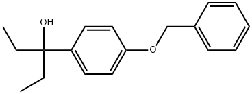 α,α-Diethyl-4-(phenylmethoxy)benzenemethanol Structure