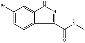 6-溴-1H-吲唑-3-甲酰胺 结构式