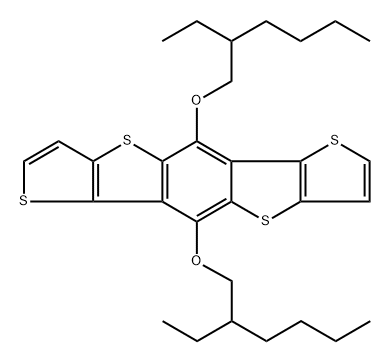 5,10-bis((2-ethylhexyl)oxy)dithieno[2,3-d:2',3'-d']benzo[1,2-b:4,5-b']dithiophene Struktur