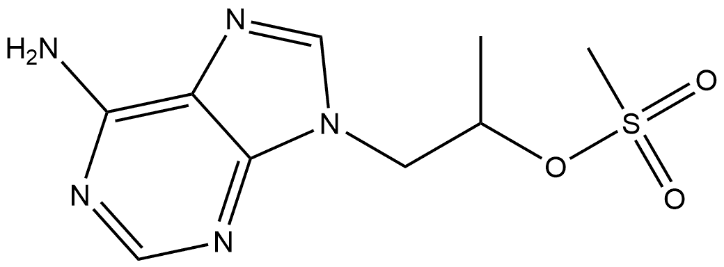1-(adenin-9-yl)propan-2-yl methanesulfonate,1446486-34-5,结构式
