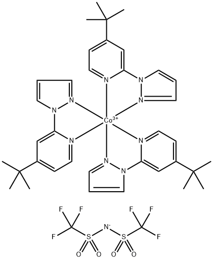 1447938-61-5 三[4-叔丁基-2-(1H-吡唑-1-基)吡啶]钴 三(1,1,1-三氟-N-[(三氟甲基)磺酰基]甲烷磺酰胺盐)