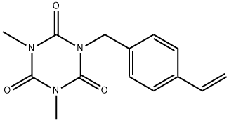1-[(4-Ethenylphenyl)methyl]-3,5-dimethyl-1,3,5-triazine-2,4,6(1H,3H,5H)trione Structure