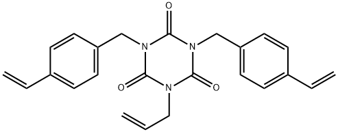 1,3-双[(4-乙烯基苯基)甲基]-5-(2-丙烯基-1-基)-1,3,5-三嗪-2,4,6(1H,3H,5H)三酮, 1448588-09-7, 结构式