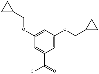 3,5-Bis(cyclopropylmethoxy)benzoyl chloride,1448664-50-3,结构式