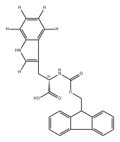 L-TRYPTOPHAN-N-FMOC (INDOLE-D5, 98%) Struktur