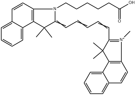 氰基CY5.5-羧酸 结构式