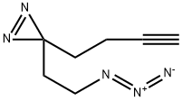 3H-Diazirine, 3-(2-azidoethyl)-3-(3-butyn-1-yl)- Structure