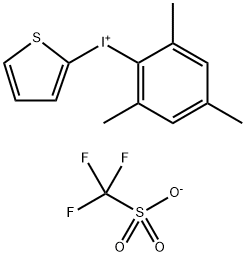 (2-噻吩基)(2,4,6-三甲基苯基)三氟甲磺酸碘98.00%, 1450766-86-5, 结构式