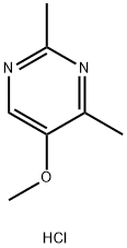 Pyrimidine, 5-methoxy-2,4-dimethyl-, hydrochloride (1:1) Structure