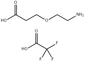 3-(2-aminoethoxy)propanoic acid TFA salt Struktur