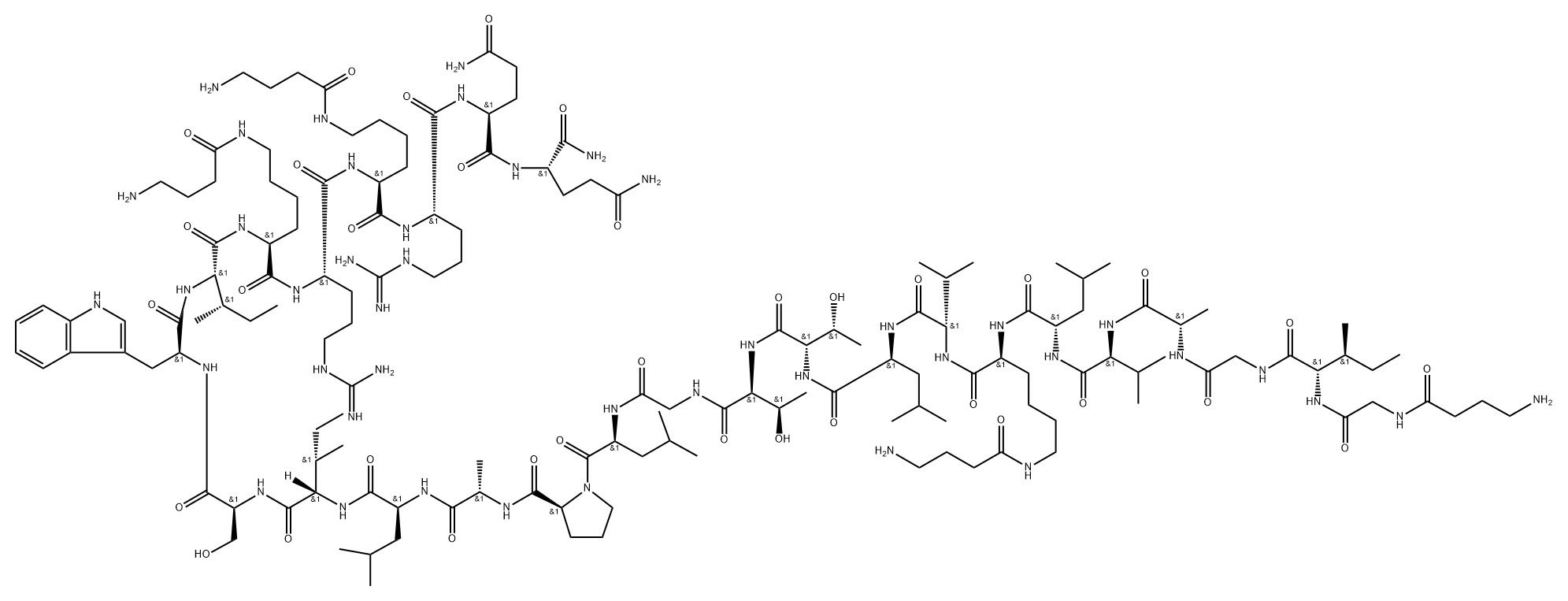 (4-aminobutanoyl)melittin Structure