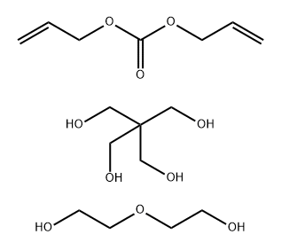 Di-2-propenyl carbonate polymer with 2,2-bis(hydroxymethyl)-1,3-propanediol and 2,2'-oxybis[ethanol] 结构式