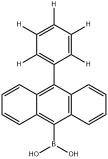 10-五氘代苯基-9-蒽硼酸, 1453199-87-5, 结构式