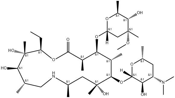 加米霉素还原物, 145388-07-4, 结构式