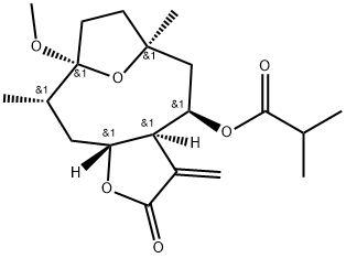 圆叶肿柄菊素D-3-甲醚 结构式