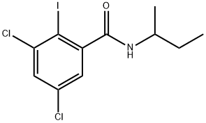 3,5-Dichloro-2-iodo-N-(1-methylpropyl)benzamide Structure