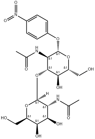 GalNAcβ(1-3)GlcNAc-β-pNP 化学構造式