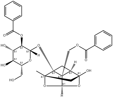 2'-O-Benzoylpaeoniflorin 化学構造式