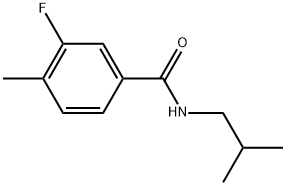 3-Fluoro-4-methyl-N-(2-methylpropyl)benzamide Structure