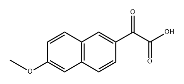 2-Naphthaleneacetic acid, 6-methoxy-α-oxo- Struktur