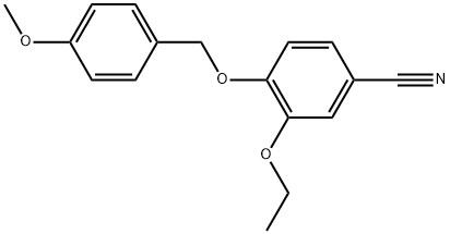 3-Ethoxy-4-[(4-methoxyphenyl)methoxy]benzonitrile