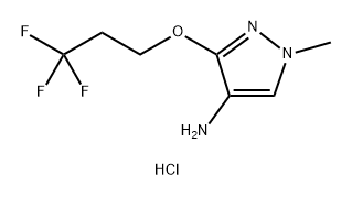 1-methyl-3-(3,3,3-trifluoropropoxy)-1H-pyrazol-4-amine Structure