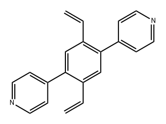 4,4'-(2,5-二乙烯基-1,4-亚苯基)二吡啶,1459197-75-1,结构式