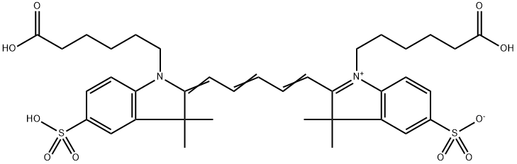 Cyanine 5 bisacid [equivalent to Cy5 bisacid] 化学構造式
