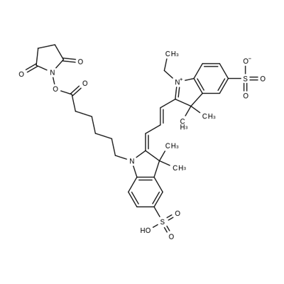 CY3 NHS ESTER Structure