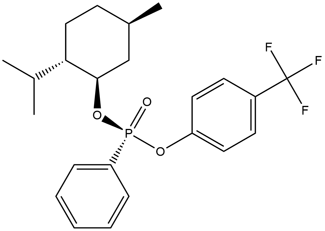 (RP)-(-)-薄荷基-O-4-三氟甲基苯基苯基膦酸酯,1463876-01-8,结构式