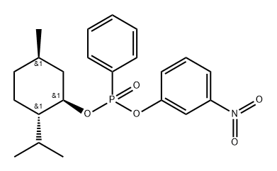 (RP)-(-)-薄荷基-O-3-硝基苯基苯基膦酸酯,1463876-25-6,结构式
