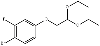 1-Bromo-4-(2,2-diethoxyethoxy)-2-fluorobenzene Struktur