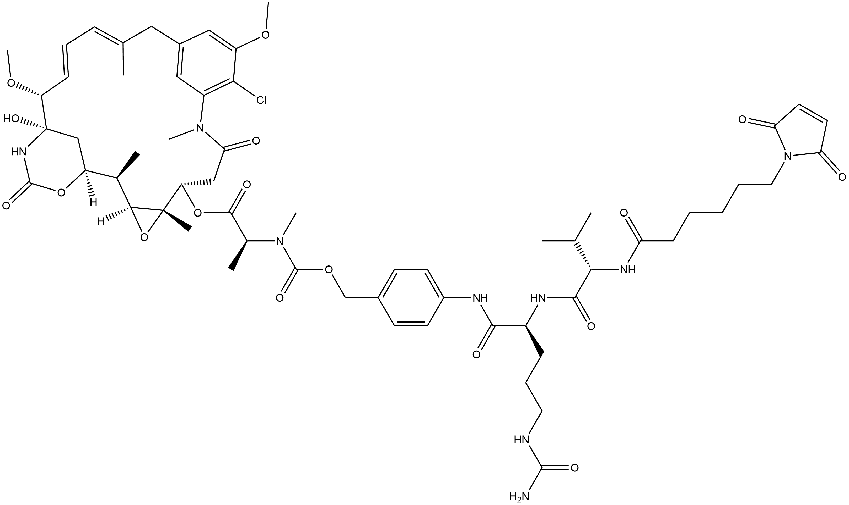 Mal-VC-PAB-DM1, 1464051-44-2, 结构式