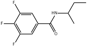 3,4,5-Trifluoro-N-(1-methylpropyl)benzamide Structure