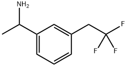 1-(3-(2,2,2-三氟乙基)苯基)乙-1-胺, 1465485-52-2, 结构式