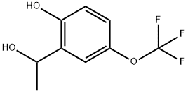 2-Hydroxy-α-methyl-5-(trifluoromethoxy)benzenemethanol Structure
