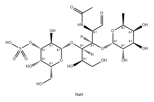 Sulfo-Lewis-X trisaccharide sodium salt Structure