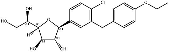 Dapagliflozin furanose isomer Structure